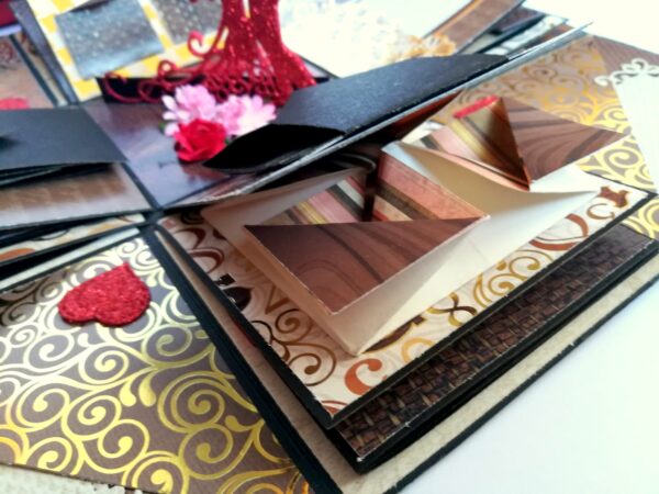 Golden Memories Romantic Explosion Box Gift Anniversary Love image Golden Memories Romantic Explosion Box Gift Anniversary Love image