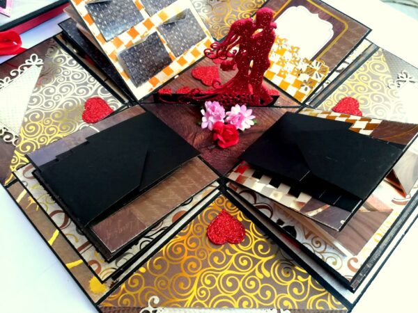 Golden Memories Romantic Explosion Box Gift Anniversary Love image Golden Memories Romantic Explosion Box Gift Anniversary Love image