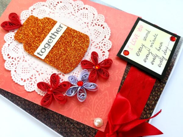 I Love You Pop Up Card Hearts Handmade image I Love You Pop Up Card Hearts Handmade image