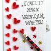 Magic Wand Quilled Hearts Pop up Greeting Card Gift image Magic Wand Quilled Hearts Pop up Greeting Card Gift image
