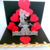 Magic Wand Quilled Hearts Pop up Greeting Card Gift image Magic Wand Quilled Hearts Pop up Greeting Card Gift image