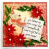 Quilled Red Flowers Love Greeting Card image Quilled Red Flowers Love Greeting Card image