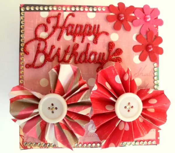 Love and Birthday Explosion Box With Battery Light Cake image Love and Birthday Explosion Box With Battery Light Cake image