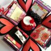 Love and Birthday Explosion Box With Battery Light Cake image Love and Birthday Explosion Box With Battery Light Cake image