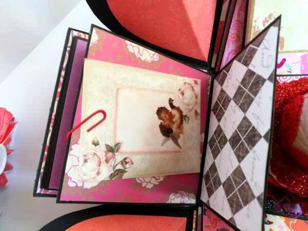 Love and Birthday Explosion Box With Battery Light Cake image Love and Birthday Explosion Box With Battery Light Cake image