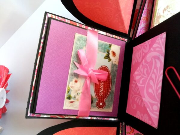 Love and Birthday Explosion Box With Battery Light Cake image Love and Birthday Explosion Box With Battery Light Cake image