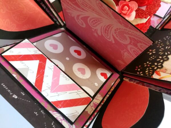 Love and Birthday Explosion Box With Battery Light Cake image Love and Birthday Explosion Box With Battery Light Cake image