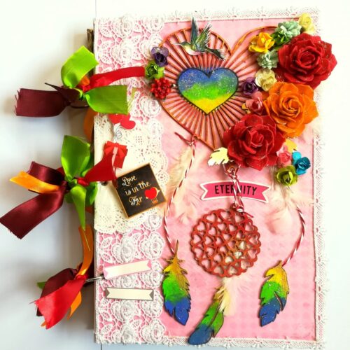 Dream Catcher Love Handmade Scrapbook image