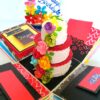 Love and Birthday Explosion Box With Battery Light Cake image Love and Birthday Explosion Box With Battery Light Cake image