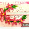 Pink Quilled Birthday Greeting Card image Pink Quilled Birthday Greeting Card image
