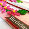 Pink Quilled Birthday Greeting Card image Pink Quilled Birthday Greeting Card image