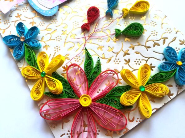 Birthday Cake and Balloons Greeting Card image Birthday Cake and Balloons Greeting Card image