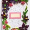 Purple Themed Corner Quilled Greeting Card image Purple Themed Corner Quilled Greeting Card image