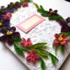Purple Themed Corner Quilled Greeting Card image Purple Themed Corner Quilled Greeting Card image