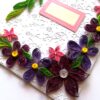 Purple Themed Corner Quilled Greeting Card image Purple Themed Corner Quilled Greeting Card image