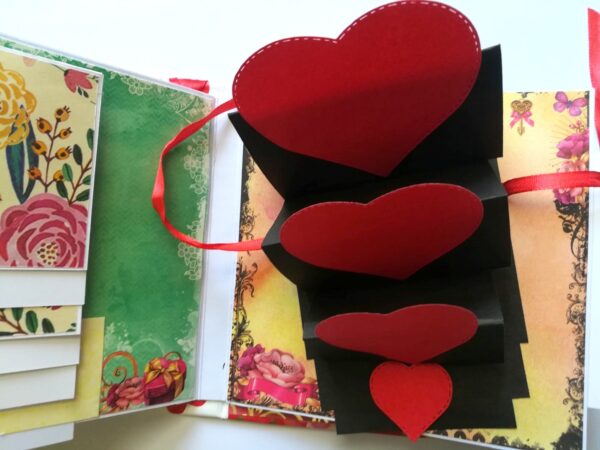 Love and Birthday Handmade Scrapbook image Love and Birthday Handmade Scrapbook image