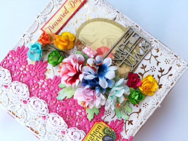 Love and Birthday Handmade Scrapbook image Love and Birthday Handmade Scrapbook image