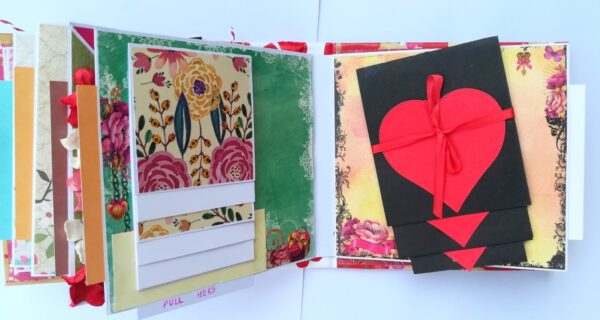 Love and Birthday Handmade Scrapbook image Love and Birthday Handmade Scrapbook image
