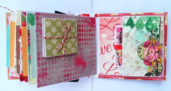 Love and Birthday Handmade Scrapbook image Love and Birthday Handmade Scrapbook image