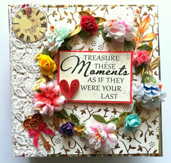 Moments Love and Birthday Quilled Scrapbook image Moments Love and Birthday Quilled Scrapbook image