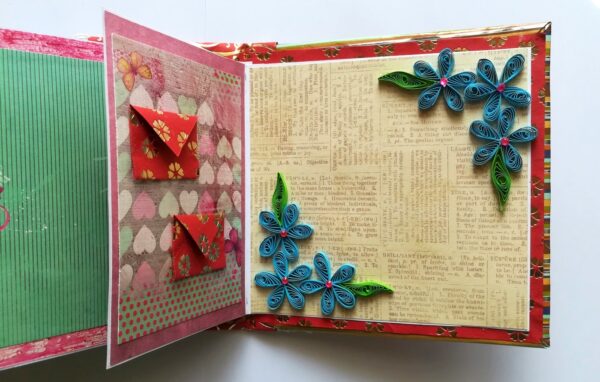 Moments Love and Birthday Quilled Scrapbook image Moments Love and Birthday Quilled Scrapbook image