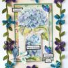 Sparkling Blue Flowers Birthday Card image Sparkling Blue Flowers Birthday Card image