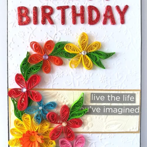 Birthday Mini Scrapbook Greeting Card image
