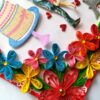 Multicolor Quilled Corner Anniversary Or Birthday Card image Multicolor Quilled Corner Anniversary Or Birthday Card image