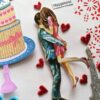 Multicolor Quilled Corner Anniversary Or Birthday Card image Multicolor Quilled Corner Anniversary Or Birthday Card image