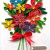 Quilled Floral Bouquet Greeting Card image Quilled Floral Bouquet Greeting Card image