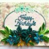 Blue Quilled Flowers Birthday Greeting card image Blue Quilled Flowers Birthday Greeting card image