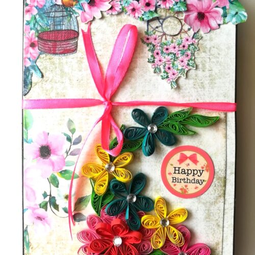 Sparkling Birthday Card/ Mini Scrapbook Gift image