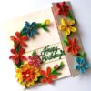 Multicolored Quilled Mini Scrapbook Greeting Card image Multicolored Quilled Mini Scrapbook Greeting Card image