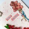Red Quilled Flowers Birthday Greeting Card image Red Quilled Flowers Birthday Greeting Card image