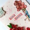 Red Quilled Flowers Birthday Greeting Card image Red Quilled Flowers Birthday Greeting Card image