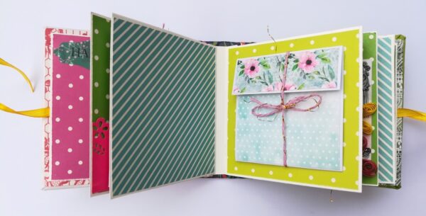 Pocket Mini Birthday Handmade Scrapbook image Pocket Mini Birthday Handmade Scrapbook image