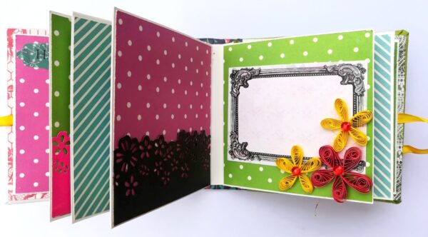 Pocket Mini Birthday Handmade Scrapbook image Pocket Mini Birthday Handmade Scrapbook image