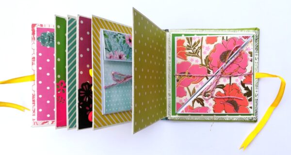 Pocket Mini Birthday Handmade Scrapbook image Pocket Mini Birthday Handmade Scrapbook image