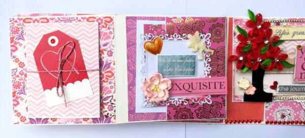 Romantic Love Handmade Scrapbook image Romantic Love Handmade Scrapbook image