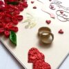 Quilled Anniversary Greeting Card image Quilled Anniversary Greeting Card image
