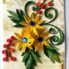 Yellow Quilled Flowers Greeting Card image Yellow Quilled Flowers Greeting Card image