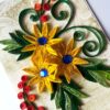 Yellow Quilled Flowers Greeting Card image Yellow Quilled Flowers Greeting Card image
