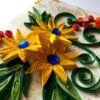 Yellow Quilled Flowers Greeting Card image Yellow Quilled Flowers Greeting Card image