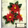 Quilled Red Flowers Design Card image Quilled Red Flowers Design Card image