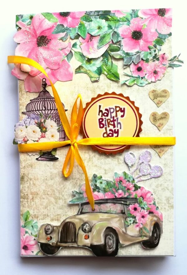 Sparkling Birthday Card/ Mini Scrapbook Gift image Sparkling Birthday Card/ Mini Scrapbook Gift image