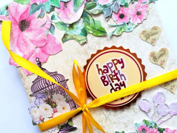 Sparkling Birthday Card/ Mini Scrapbook Gift image Sparkling Birthday Card/ Mini Scrapbook Gift image