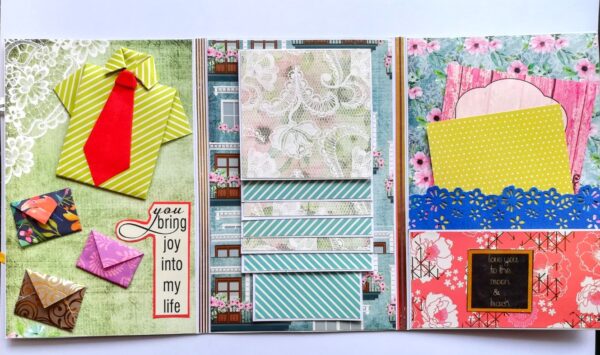 Sparkling Birthday Card/ Mini Scrapbook Gift image Sparkling Birthday Card/ Mini Scrapbook Gift image