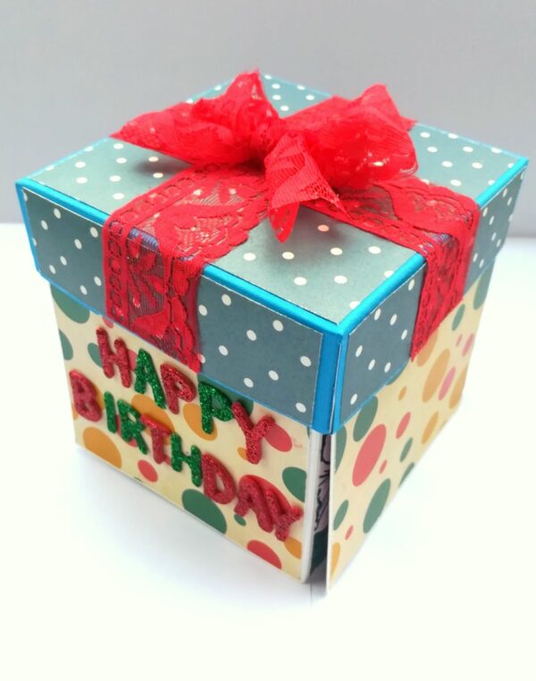 Happy Birthday Explosion box card gift image Happy Birthday Explosion box card gift image