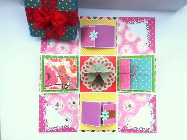 Happy Birthday Explosion box card gift image Happy Birthday Explosion box card gift image