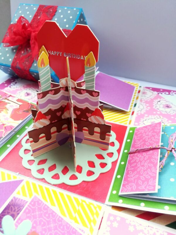 Happy Birthday Explosion box card gift image Happy Birthday Explosion box card gift image